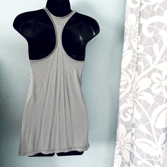 Unbranded Gray & Black  Leopard Print Racer Back Tank Top Size XS - Picture 4 of 5